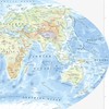 World Physical Map with Major Geographical Features For Home or