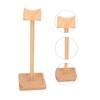 Wooden Headphone Holder Beech Headset Stand Desktop Display Shelf for