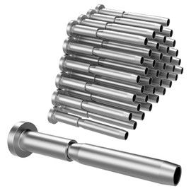 BLIKA 40 Pack 3/16" Invisible Cable Railing kit, T316 Stainless Steel Invisible Receiver and Swage Stud End for 3/16 Inch Cable Railing, Deck Stair Threaded End Fitting for 2"x2" Wood & Metal Posts