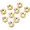 AHCMetric Hexagonal (Hex) Full Nuts Brass Self Colour M10 10mm