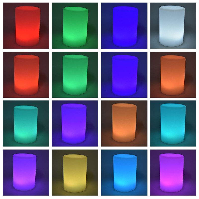 Remote Control LED Night Lamp 16 Color 4 Mode RGBW