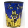 Las Vegas Nevada Purple & Gold Ceramic Shot Glass