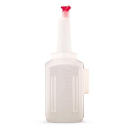 Traex 1 Gallon Pack of Bar Keep II Bottles w/Colored Spouts