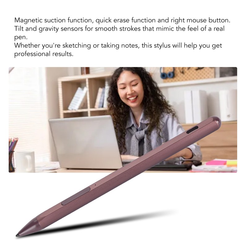 Laptop Stylus Pen with 3 Replacement Nibs Palm Rejection Rechargeable