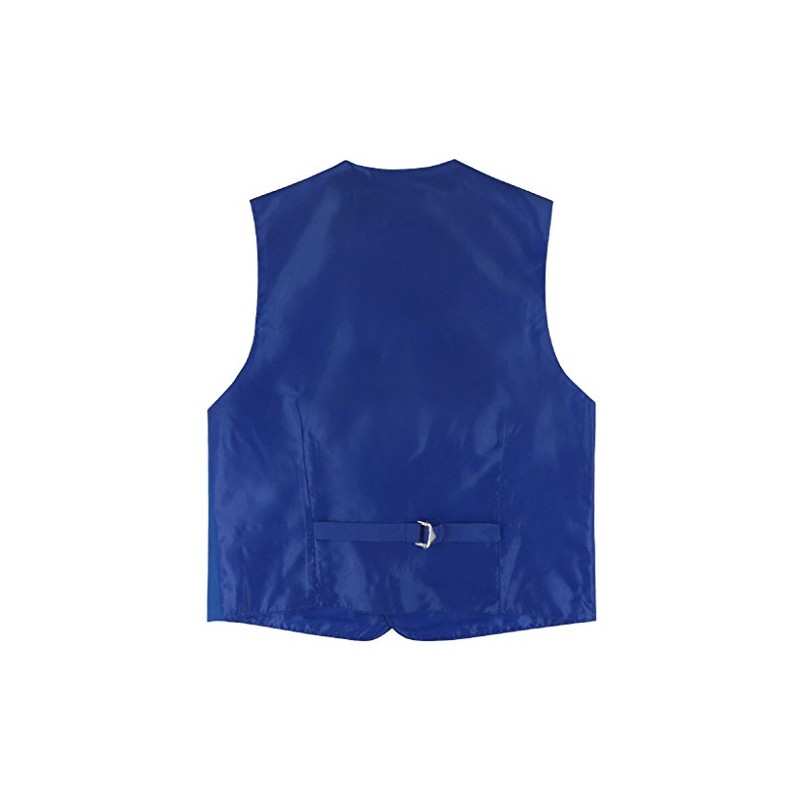 Conjunto de chaleco y corbata de cuello de color rosa