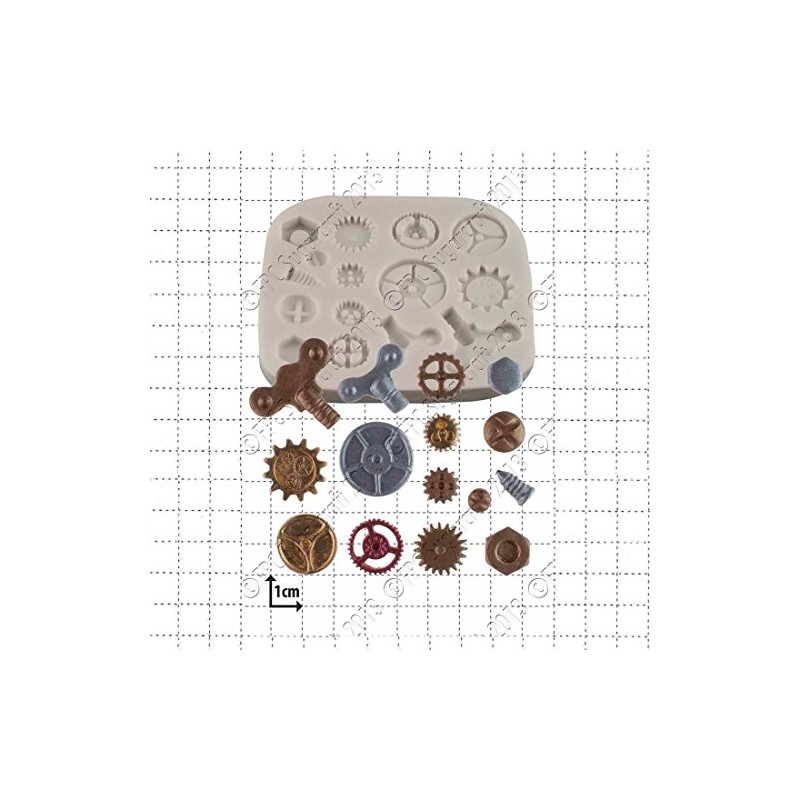 FPC Mould - Steam Punk Cogs & Gears