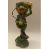 6” Tall Green Cowboy Frog Resin Figurine￼vintage collectable Statue