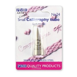 PME Seamless Stainless Steel Supatube Decorating Tip Calligraphy #24 (Small)