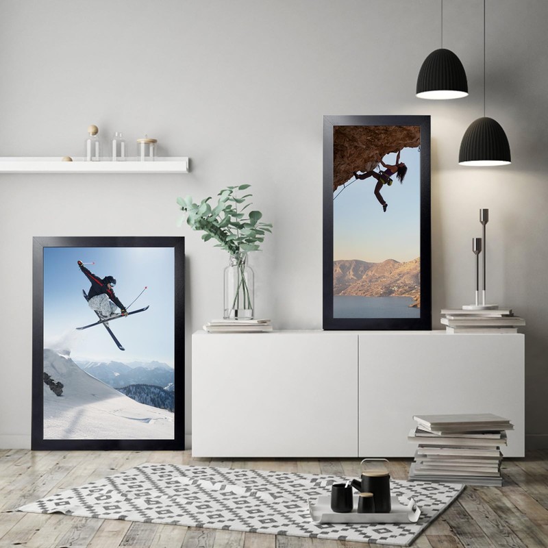 KTKDE 16x20 Picture Frame black Set of 3,wooden Poster Frames