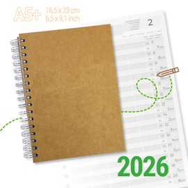 KOCHDIALOG Appointment Book 2026 DIN A5 Hairdresser Salon Practice Order Book 1-5 Employees 30 Minute Time Diary Practice Planner Hairdressing Planner Salon Planner Appointment Calendar Appointment