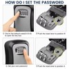Key Safe Wall Mounted, Key Lock Box Outdoor, LockBox with
