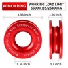 BCJCLTS Recovery Ring 66000 LBS Winch Snatch Towing Ring, Tackle