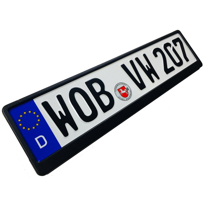 Z Plates Compatible with VW Wolfsburg Front German Novelty License