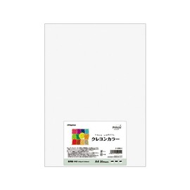 Nagatoya Shoten Crayon Color A4 Yuki (White) 20 Sheets Na-CR011