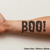 Azeeda 'Boo!' Temporäres Tattoo - Hautfreundlicher & Ungiftiger Abziehbild ·