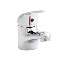 BBBathrooms Modern Chrome Mini Mixer Basin Tap with Clicker Waste