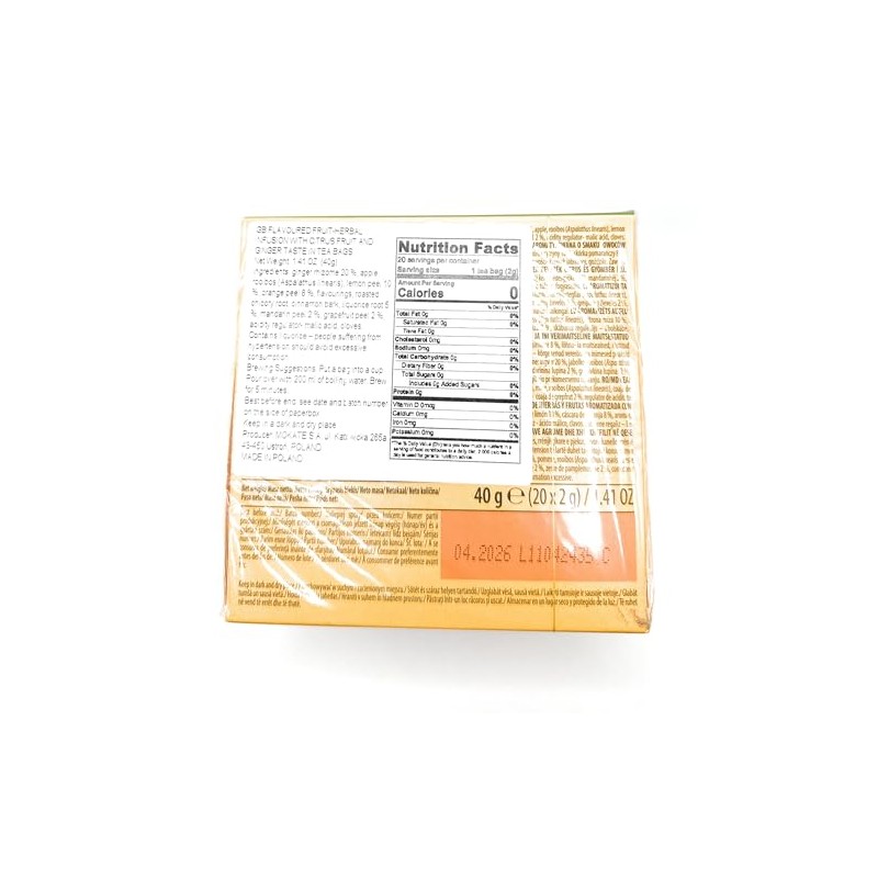 Loyd Ginger & Citrus Fruit Pyramid Tea Infusion - 20
