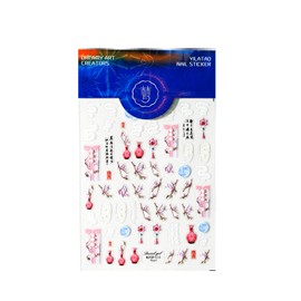 5D Embossed Nail Stickers for Nail Art - Self-Adhesive Floral Nail Decals, Summer Plant Nail Art Stickers for Manicure Decoration (111)