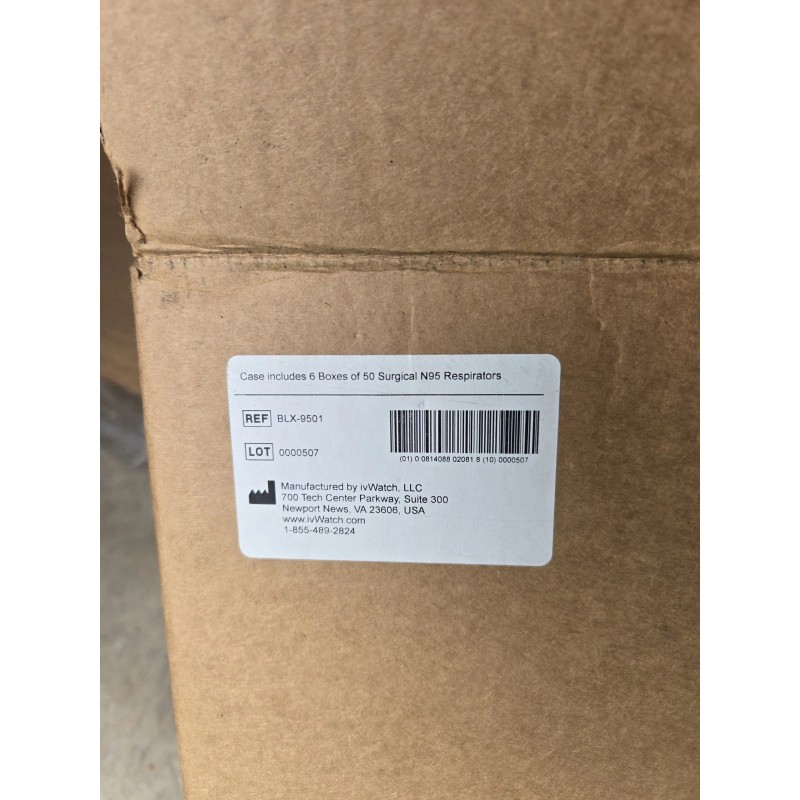 ivWatch 300 Blox Surgical N95 Respirator Disposable Facemask Made In