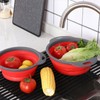 Collapsible Colander, Set of 2 Pcs Collapsible Strainer, Space-Saving Kitchen,