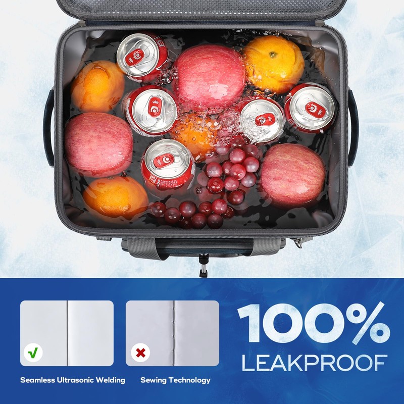 Maelstrom Soft Cooler Bag,Soft Sided Cooler,40 Cans Collapsible Cooler,Insulated Ice