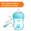 CHICCO, Vaso de Transición con Doble Vávula, 4m+, Color Azul