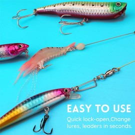 Ball Bearing Snap Swivels, Stainless Steel Coastlock Clips Corrosion Resistant Trout Fishing Gear Catfishing Tackle Kayak Accessories for Lures Leaders (Test 120 Lb 25 Pcs)