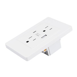 US Socket USB Type C Wall Outlet Multi Functional High Receptacle for Home 110‑220V US Socket US Wall Socket