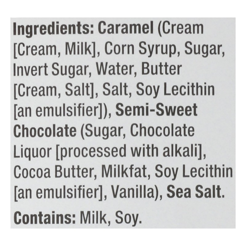 Sanders Dark Chocolate Sea Salt Caramel Thins, Kosher, 18 Ounce