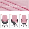 SARAFLORA Office Chair Covers- Medium, Pink- Removable Computer Chair Cover
