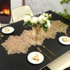 Hosoncovy Decorative Flower Table Runner PVC Hollow Table Runner Non-slip