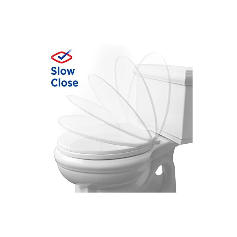 Clorox Elongated Scented Plastic Toilet Seat with Easy-Off Hinges -Tyler