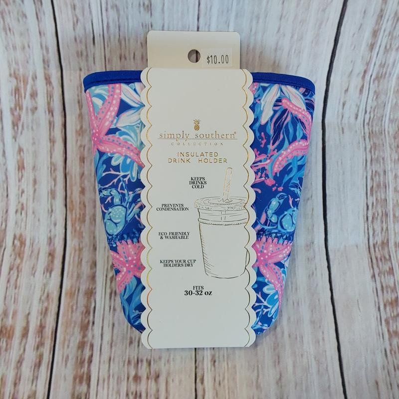Simply Southern Drink Sleeve - Large - Style: Oyster
