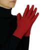 Lona Scott Womens 100% Cashmere Gloves, Made In Scotland, Red