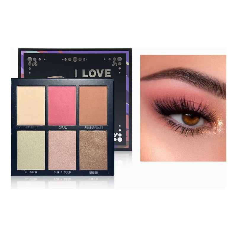 Rubor En Polvo Sheglam Para Rostro, Acabado Natural Rojo