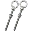M6 x 80mm Lifting Long Eye Bolt Longshank with Full