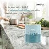 Candle-lite Pure Clear: 16oz Candle—2 Wicks of Leafy Greens &