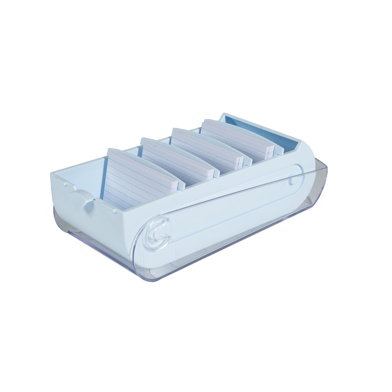 Exacompta Bunnybox 5336223D Flashcard File Pastel Blue DIN A8 Landscape