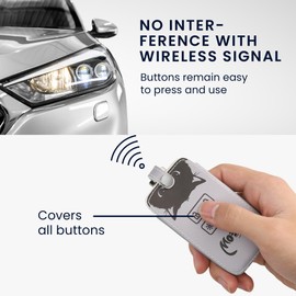 kwmobile Car Key Case Compatible with Renault 4-Button Smartkey Car Key (Keyless Go Only) - Faux Leather Protective Key Case Cover