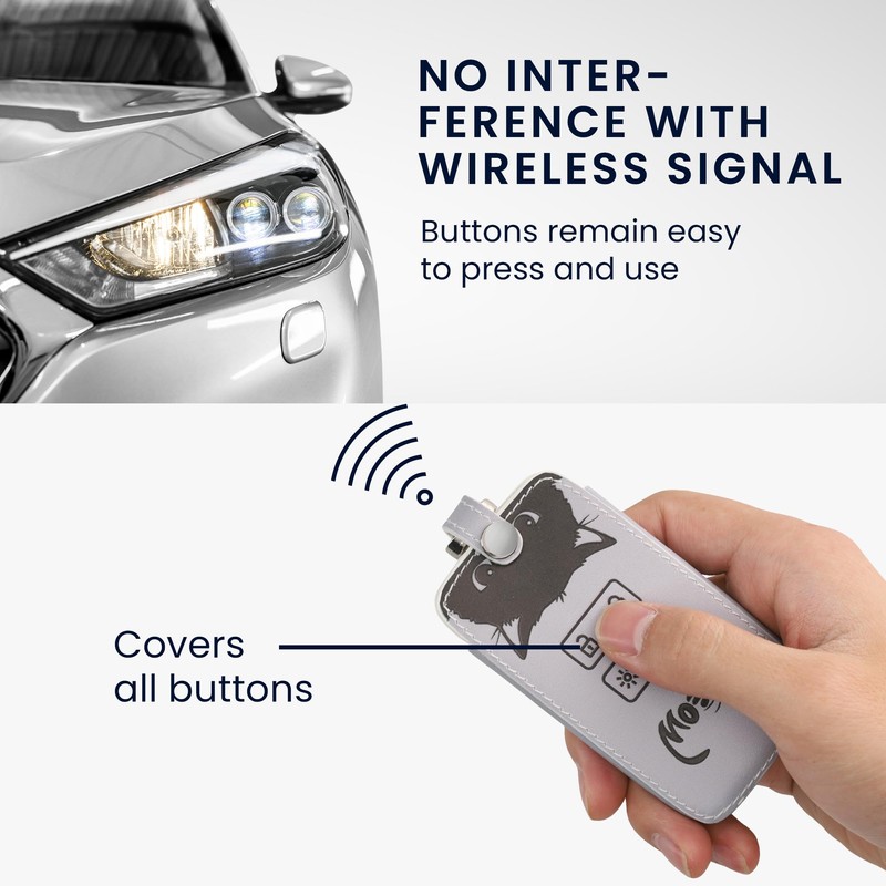 kwmobile Car Key Case Compatible with Renault 4-Button Smartkey Car