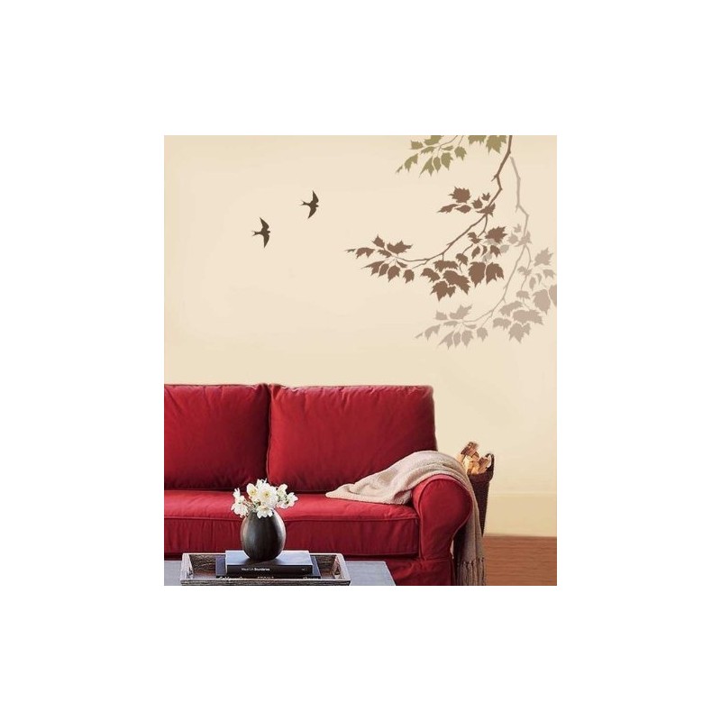 Wall Stencils Sycamore Branches 3 pc