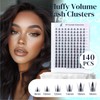 DF touchjoy Lash Clusters Kit 140PCS 8-18mm Lash Clusters -