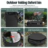 QJXX Pop up Camping Trash can with lid,Collapsible 24 Gallons