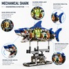 Mechanical Shark Building Set for Creative Play – 687-Piece Light-Up