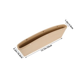 Gatuida Car Seat Gap Organizer Elegant PU Storage Box for Phones Glasses Keys and Cards Easy Installation for All Car Models Durable Interior Accessory for Neat Look