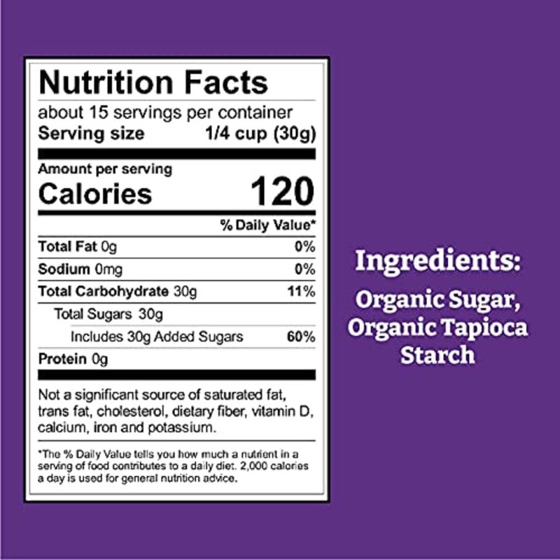 Wholesome Sweeteners 16-Ounce Organic Powdered Confectioners Sugar, Fair Trade, Non