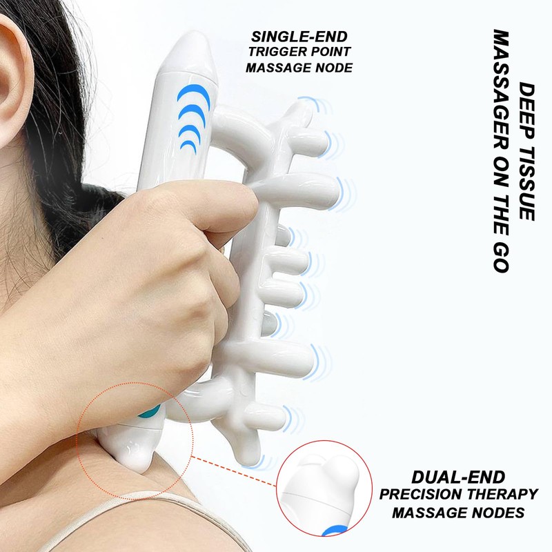 Professional Grade Cobalt Blue Muscle Therapy Device: 7.2" Deep Tissue
