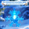 Lakumu Snowflake String Lights, 20FT 40 LED Christmas Decorations Lights
