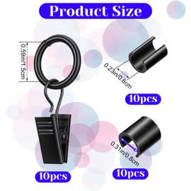 5 Pcs Garden Flag Clips Anti Wind, Clips for Garden Flags (6mm and 8mm)