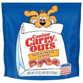 Canine Carry Outs Dog Treats, Beef & Cheese Flavor, 47 Ounce